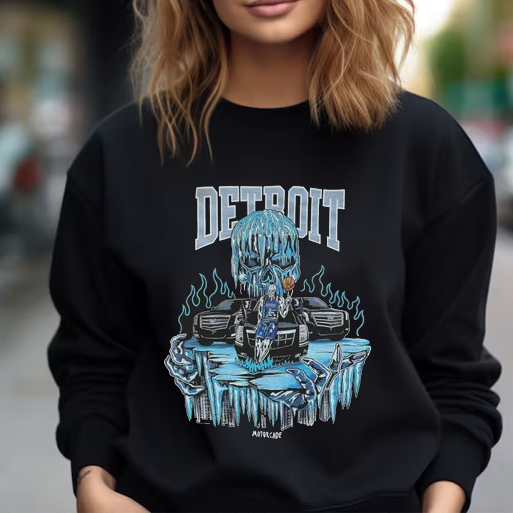Warren Lotas X Detroit Motorcade Sweatshirt Nba Detroit Pistons Sweatshirt